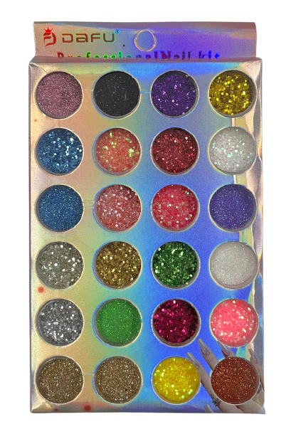Kit de Glitter com 24 Unidades - Dafu