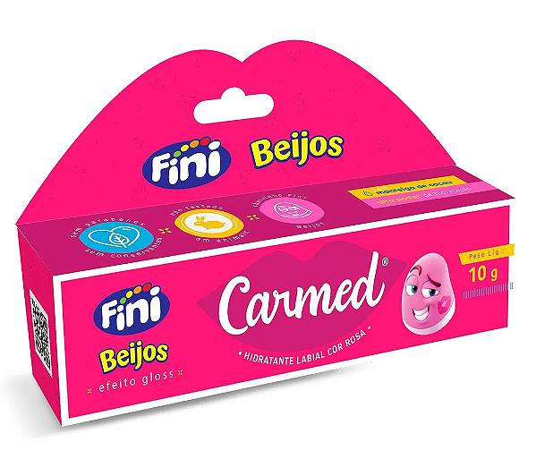 Hidratante Labial Fini Beijos Efeito Gloss - Carmed