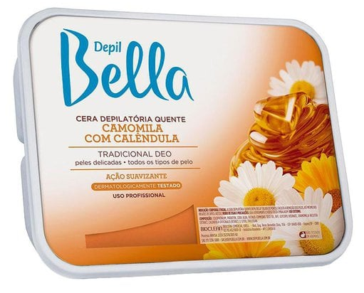 Cera Depilatória Quente 250g CAMOMILA com Calêndula - Depil Bella