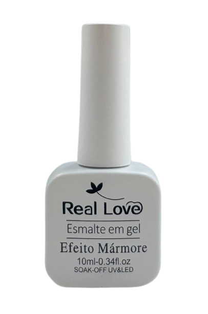 Esmalte em Gel Efeito Mármore 10ml - Real Love