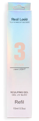 Refil Sculping Gel Led Uv Linha Light 15ml - Real Love
