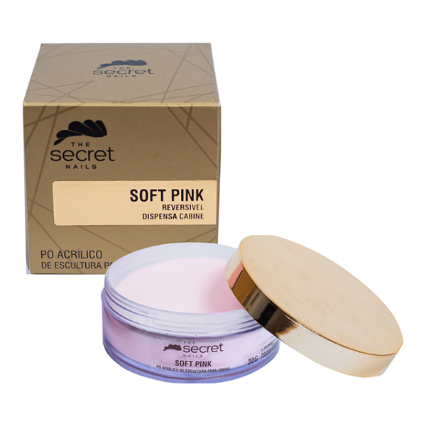 Pó Acrílico Soft Pink 30g - Secret Nails