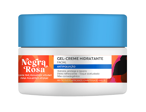 Gel Creme Hidratante Facial Antipoluição - Negra Rosa