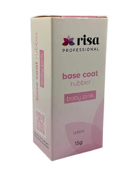 Base Coat Rubber Baby Pink - Risa