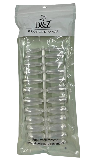 Unha Postiça Bailarina Transparente 7940-240C - D&Z