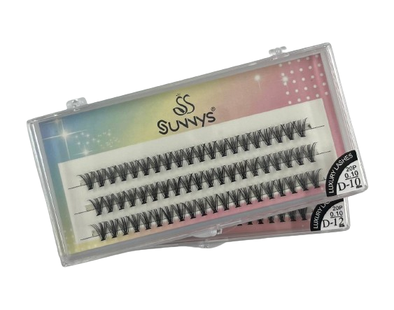 Caixa de Cílios Tufo sem Nó 20P 0.10D - Sunnys