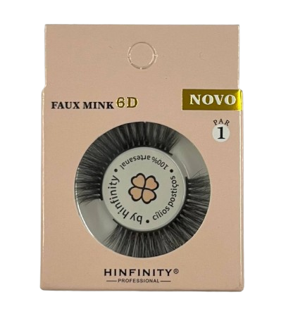1 Par de Cílios Postiços 6D New 045 - Hinfinity