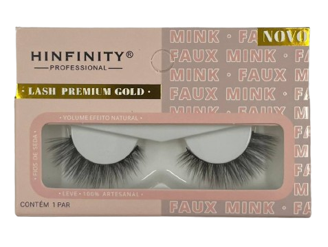 1 Par de Cílios Postiços Premium Gold FM003 - Hinfinity