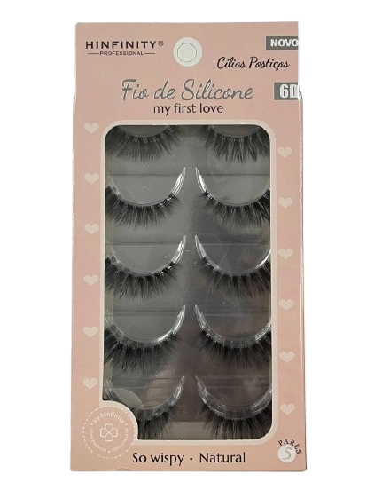 5 Pares de Cílios Postiços 6D SL003 - Hinfinity