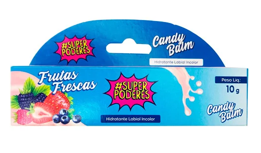 Hidratante Labial Candy Balm Frutas Frescas - Super Poderes