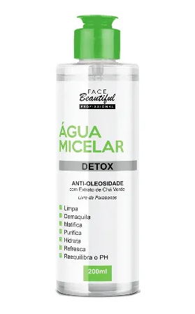 Água Micelar Detox 200ml - Face Beautiful