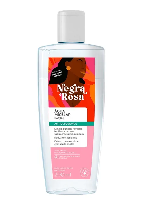 Água Micelar Antioleosidade - Negra Rosa