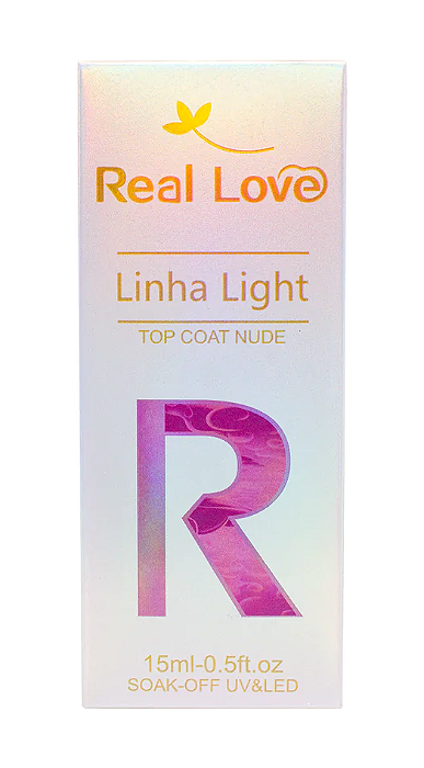 Top Coat Nude 04 Linha Light - Real Love