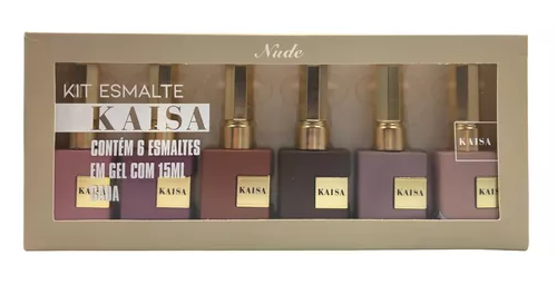 Kit de Esmalte em Gel Nude - Kaisa