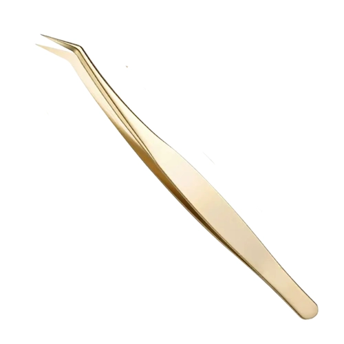 Pinça Semi Curva Dourada - MEY
