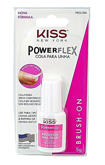 Cola de Unhas Powerflex com Pincel - Kiss New York