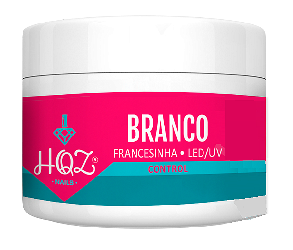 Gel Hard Control Branco Francesinha 25g - HQZ Nails
