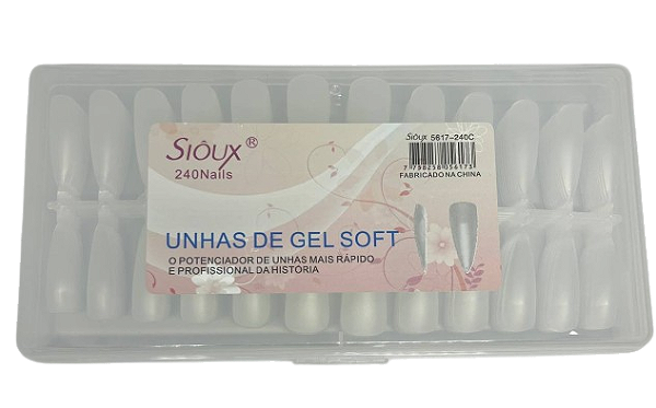 Unha Postiça Soft Gel Stiletto - Sioux