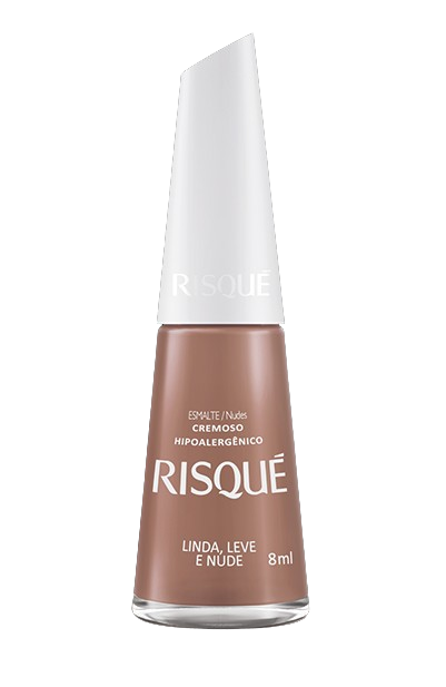 Esmalte Cremoso Linda, Leve e Nude - Risqué