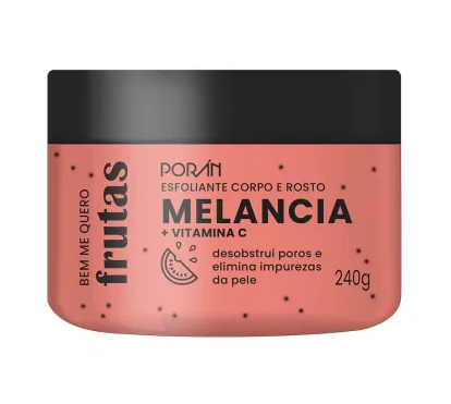 Esfoliante Corpo e Rosto Melancia 240g - Porán