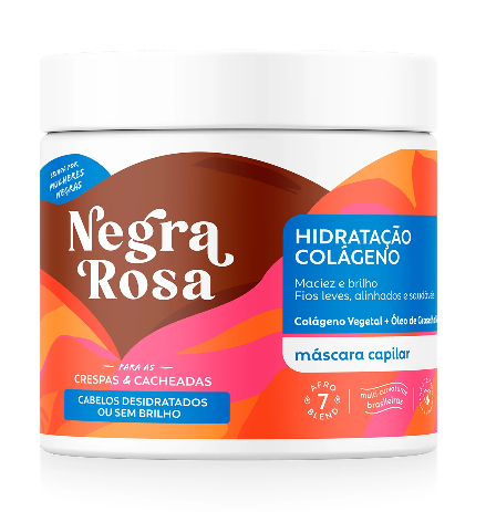 Máscara Capilar Hidratação Colágeno 500g - Negra Rosa