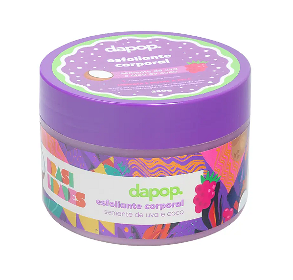 Esfoliante Corporal com Semente de Uva e Óleo de Coco 250g - DaPop