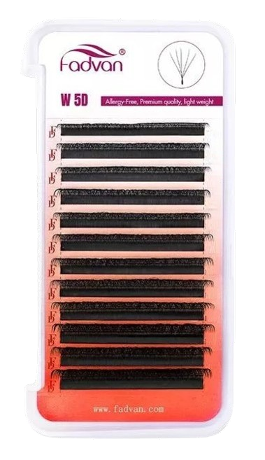 Cílios W Volume Egipcio 5D 0.07D Unitário 9mm - Fadvan