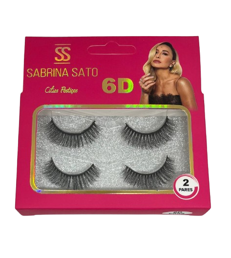 2 Pares de Cílios Postiços 6D F006 - Sabrina Sato