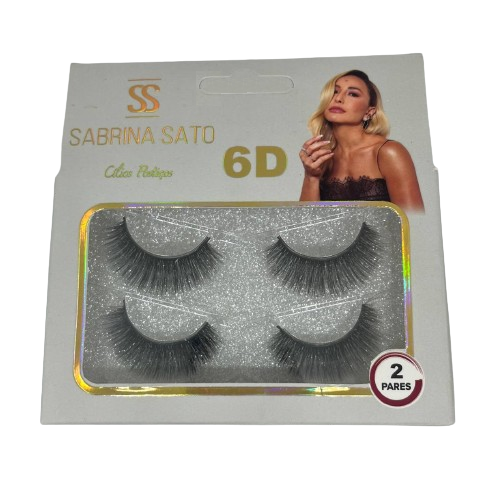 2 Pares de Cílios Postiços 6D F004 - Sabrina Sato