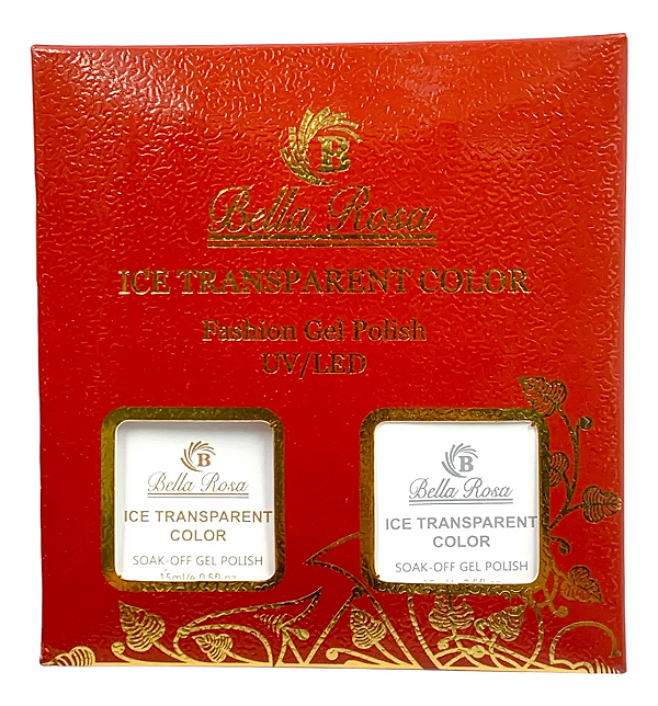 Kit com 2 Esmaltes em Gel Brancos A - Bella Rosa