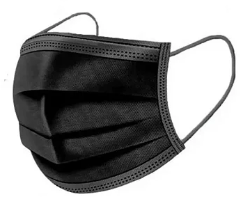 Pacote com 100 Máscaras Descartáveis PRETA - NTFlex
