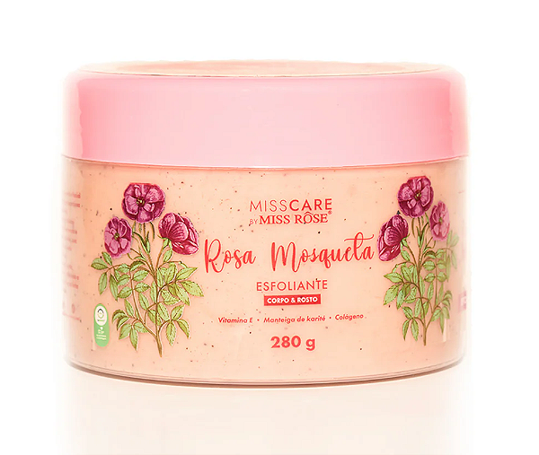 Esfoliante Corpo e Rosto Rosa Mosqueta - Miss Rôse