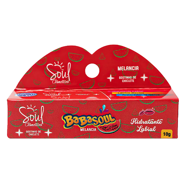 Hidratante Labial BabaSoul Melancia - Soul Cosmeticos