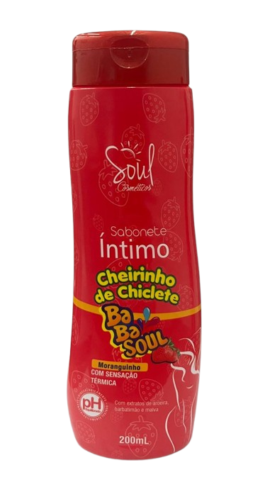 Sabonete Íntimo Babasoul Morango - Soul Cosméticos