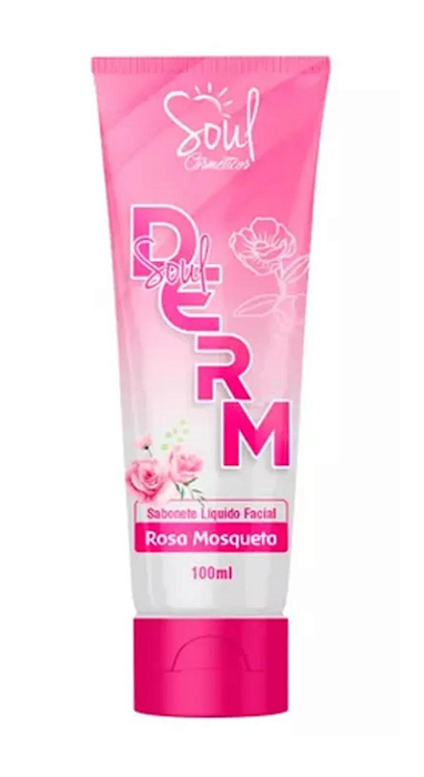 Sabonete Líquido Facial Rosa Mosqueta - Soul Cosméticos