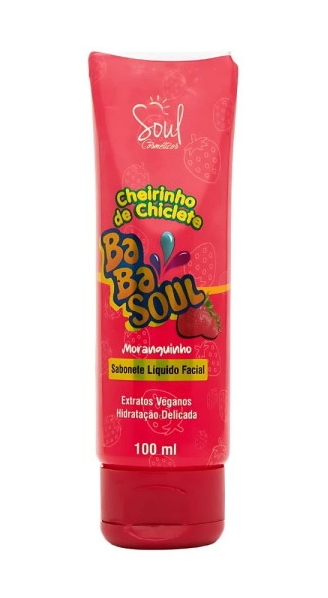 Sabonete Líquido Facial Babasoul Moranguinho - Soul Cosméticos