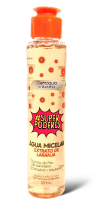 Água Micelar Facial Extrato de Laranja 120ml - Super Poderes