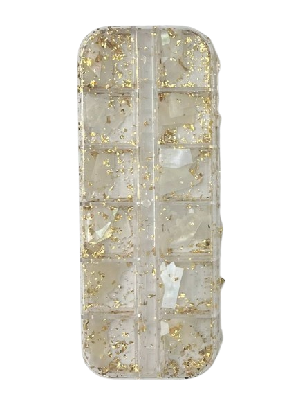 Madrepérola com Folhas de Ouro Repicada - Dafu