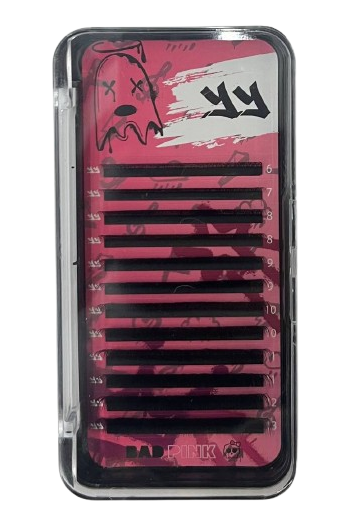 Cílios YY Volume Brasileiro Mix 0.07D - Bad Pink