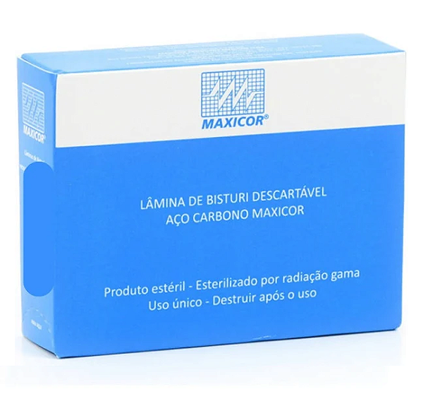 Caixa de Lâmina de Bisturi N°20 - Maixcor