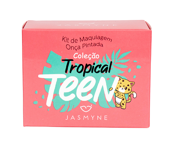 Kit de Maquiagem Onça Pintada Coleção Tropical Teen C - Jasmyne
