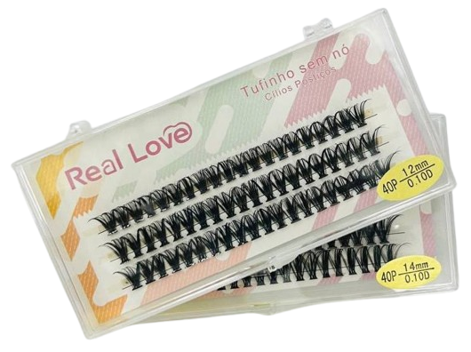 Cílios Tufo sem Nó 40P 0.10D - Real Love