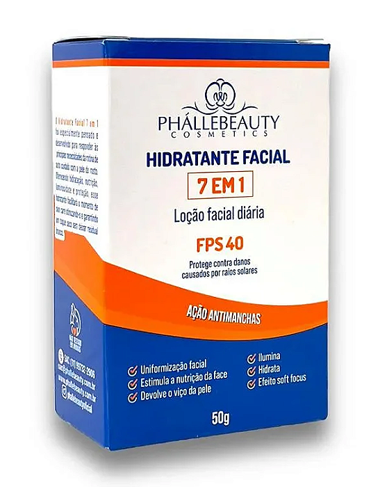 Hidratante Facial 7 em 1 FPS40 - PhálleBeauty