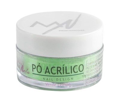 Pó Acrílico Verde Lemon 10g - Magic Nails