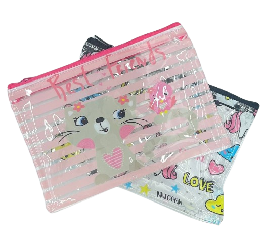 Necessaire Transparente Estampada Sortida