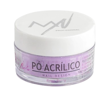 Pó Acrílico Roxo Berry 10g - Magic Nails