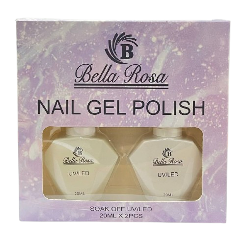Kit com 2 Esmaltes em Gel Brancos - Bella Rosa