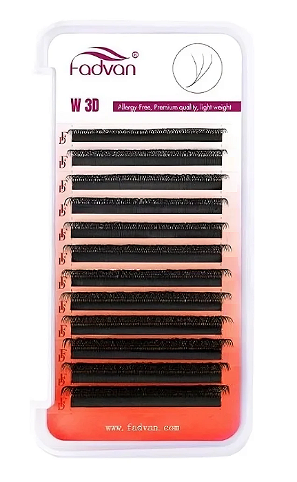 Cílios W Volume Egipcio 3D 0.07D Unitário 8mm - Fadvan
