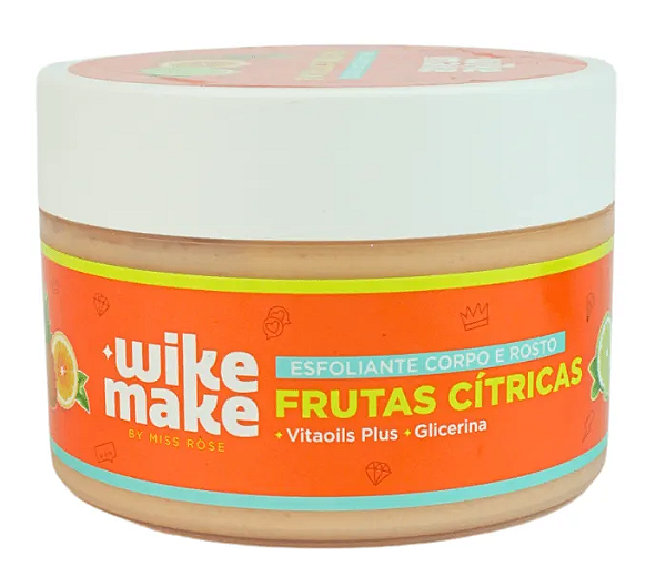 Esfoliante Corpo e Rosto Frutas Cítricas Wike Make - Miss Rôse