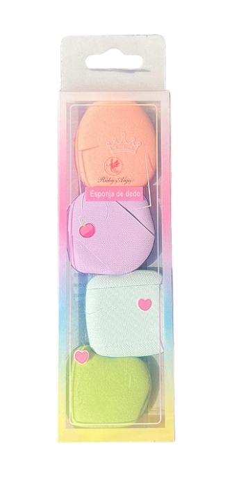Kit com Esponjas de Dedo RA-354 - Ruby Anjo